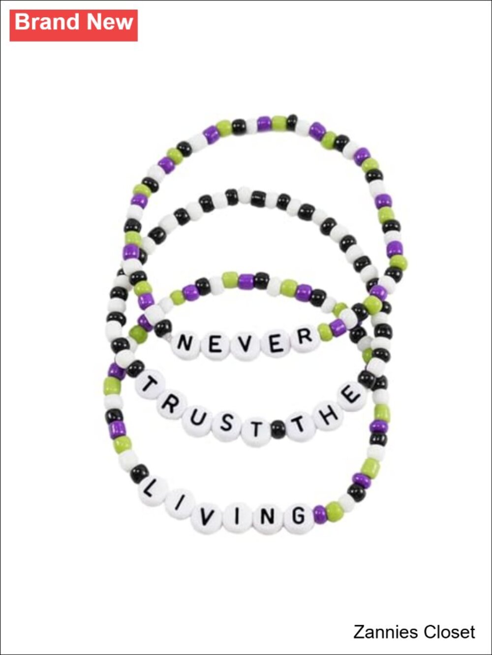 👻 Halloween Inspired Beaded Bead Chain Stretch Bracelets Cosplay Fantasy